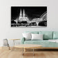 Köln Skyline Kölner Dom schwarz weiss Wandbild Kunstwerk