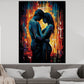 Wandbild Kunstwerk Liebespaar Nähe Emotion
