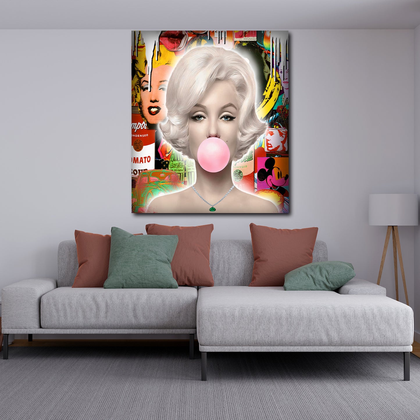 Lifestyle Marilyn Chewing Gum Wandbild Kunstwerk
