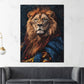 Löwe edel Gewand Anmut Macht Natur modern Wandbild Kunstwerk