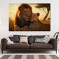 Löwen Liebe Afrika Ruhe Wildnis Wandbild Kunstwerk