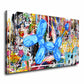 Luftballon Hund Pop Art Wandbild Kunstwerk