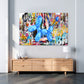 Luftballon Hund Pop Art Wandbild Kunstwerk