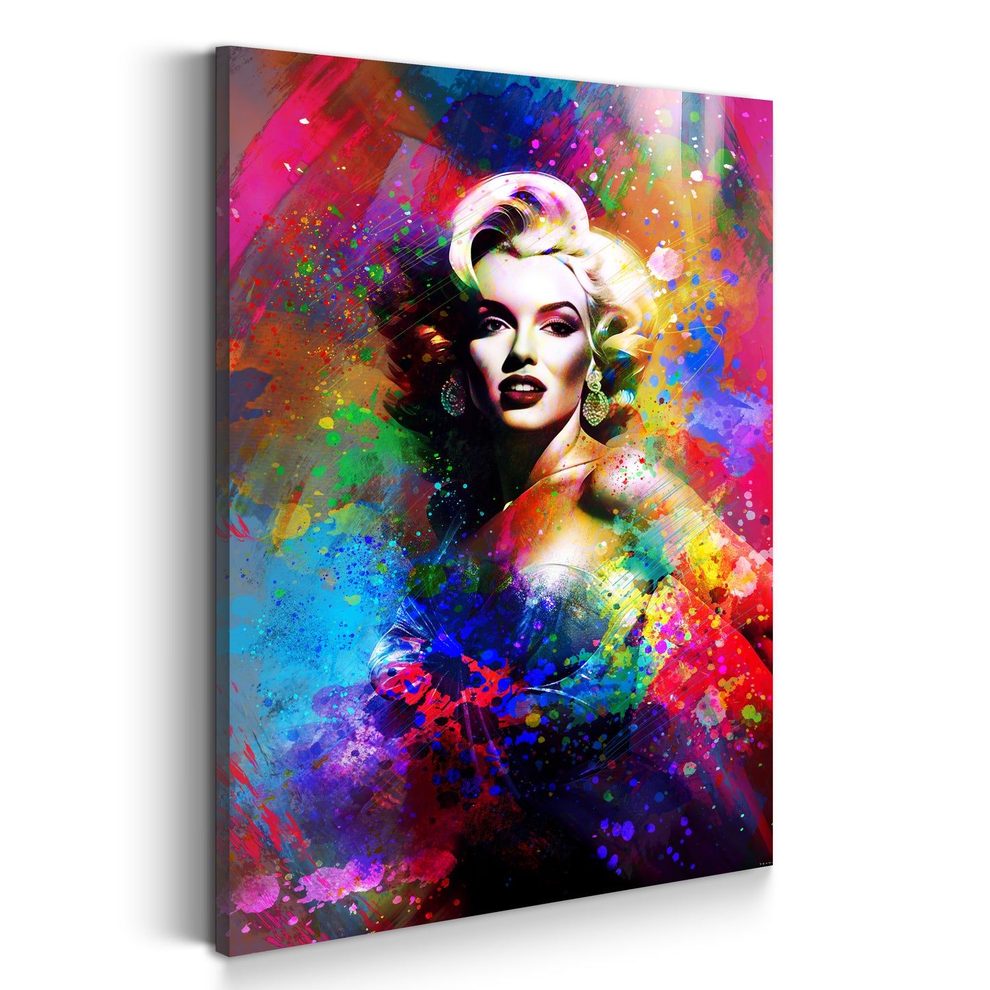 Marilyn Monroe Pop Art Colour Style Wandbild Kunstwerk