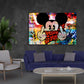 Maus Rebell Street Art Style Wandbild Kunstwerk