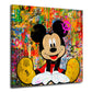 Pop Art Maus Style, Comic Wandbild Kunstwerk