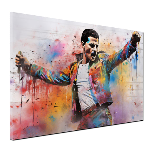 Mercury Pop Art Colour Wandbild Kunstwerk