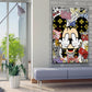 Mickey Abstract Style, Comic Wandbild Kunstwerk