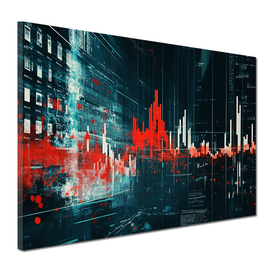Wandbild Kunstwerk Börse modern