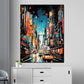 New York City Painting Style Wandbild Kunstwerk