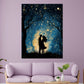 Wandbild Kunstwerk Paar unter Sternenhimmel Romantik