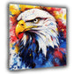 Wandbild Kunstwerk Pop Art Adler farbenprächtig dynamisch modern