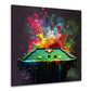 Wandbild Kunstwerk Pop Art Billard in lebendigen Farben