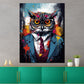 Wandbild Kunstwerk Pop Art Eule im Anzug und Krawatte