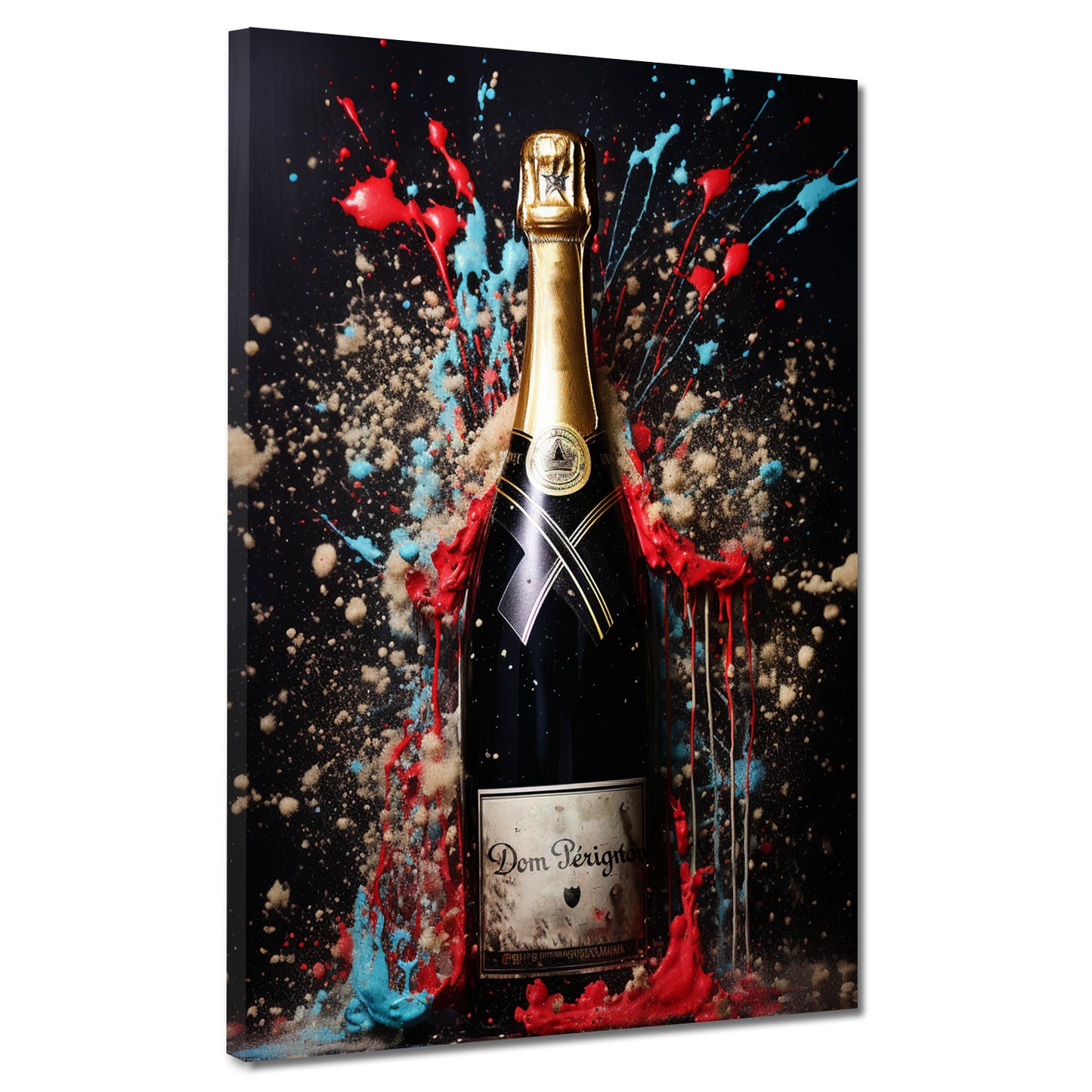 Pop Art Flasche Lifestyle Wandbild Kunstwerk