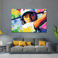 Wandbild Kunstwerk Pop Art Frau Golf modern