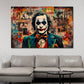 Pop Art Joker Newspaper Style Wandbild Kunstwerk