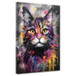 Pop Art Katze Splash Wandbild Kunstwerk