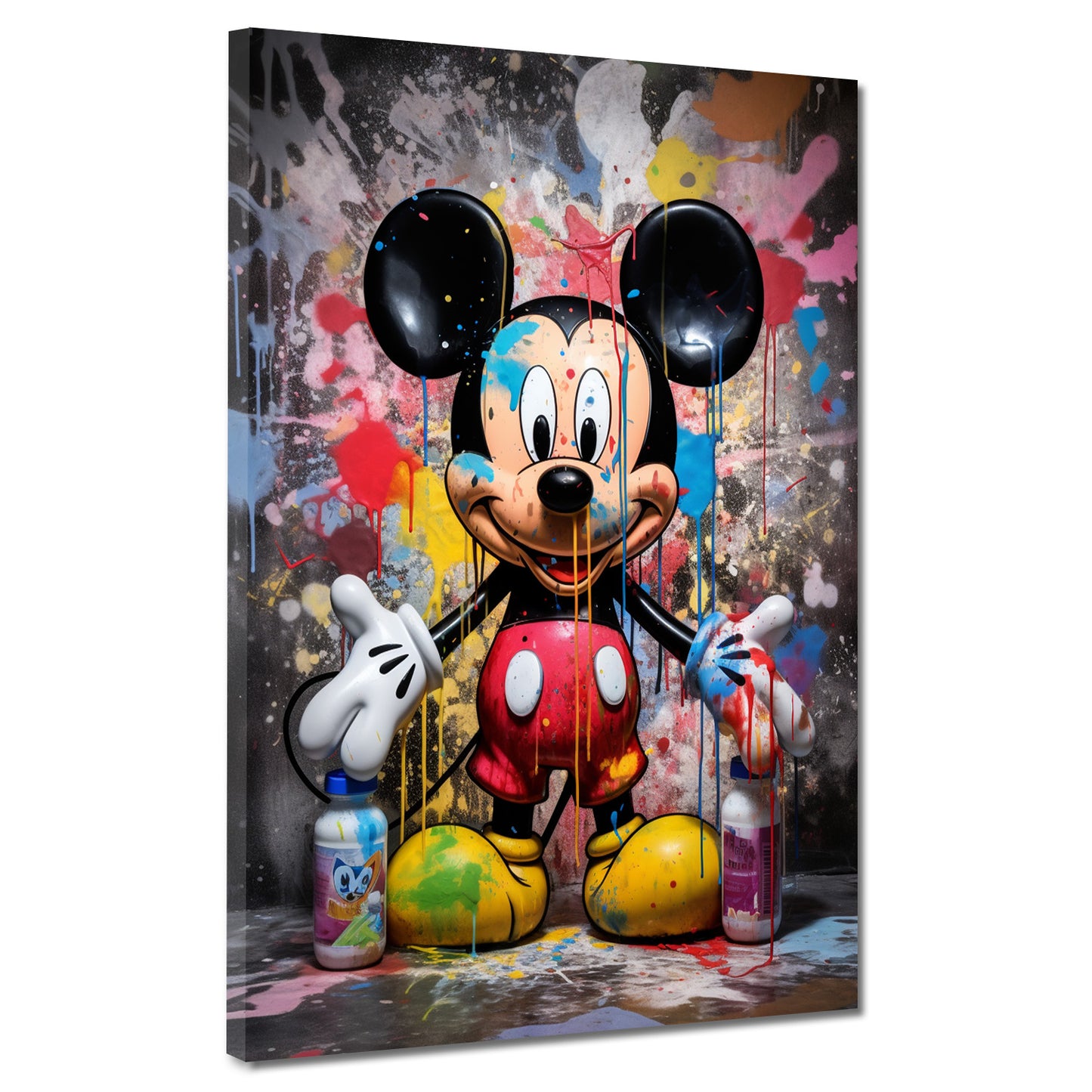 Pop Art Maus Abstract Comic Style Wandbild Kunstwerk
