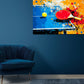 Wandbild Kunstwerk Pop Art Pingpongschläger
