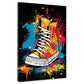 Wandbild Kunstwerk Pop Art Schuhe Colour Splash