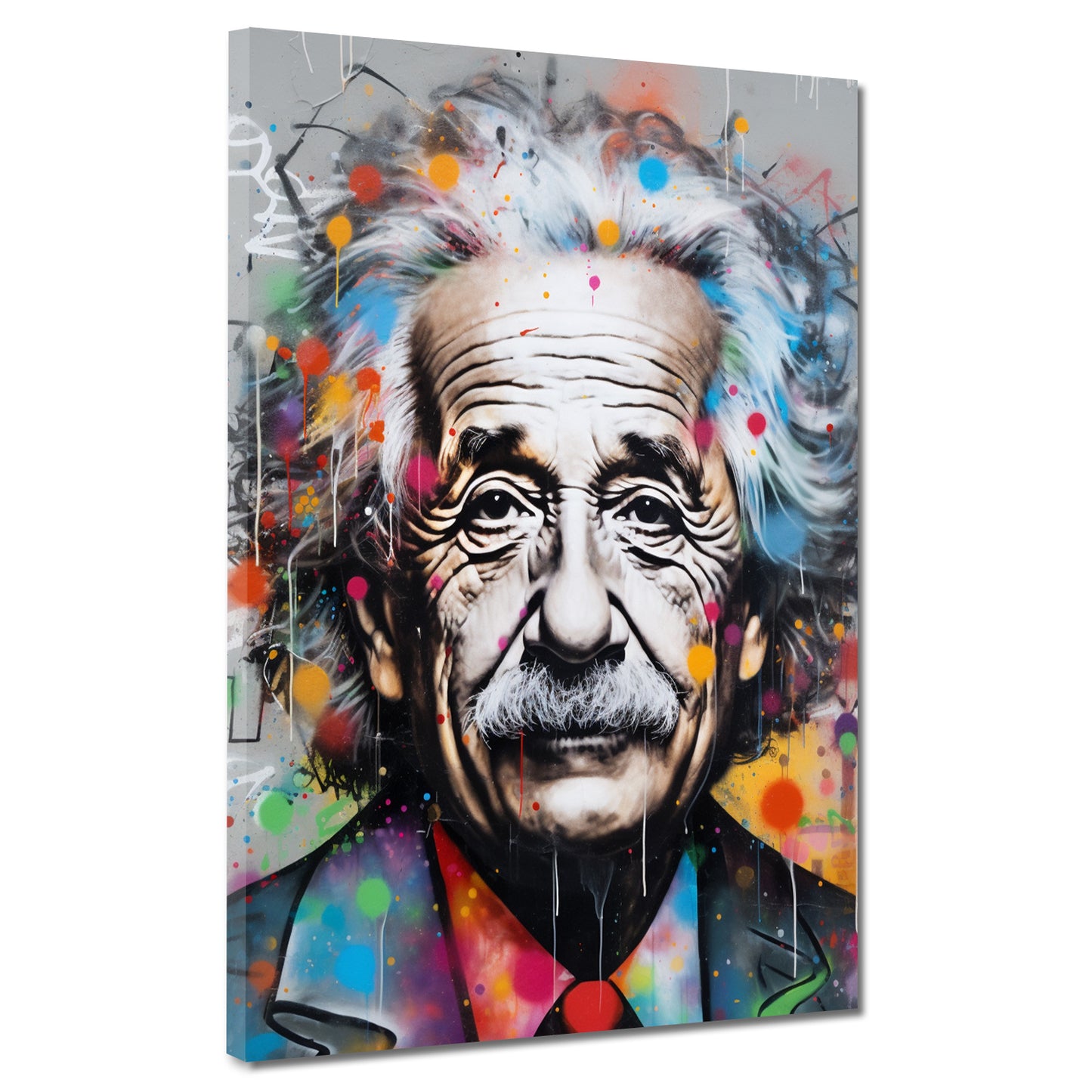 Popstar der Astrophysik Pop Art Wandbild Kunstwerk