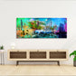 Wandbild Kunstwerk Stadtansicht Chicago USA Pop Art mit Architektur