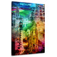 Spanien Wandbild Kunstwerk Städte Barcelona Pop Art Gaudí Architektur farbenfroh