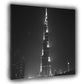 Wandbild Kunstwerk Städte Dubai Hochhaus Burj Khalifa Licht schwarz weiß