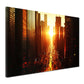 Wandbild Kunstwerk Städte New York Sonnenuntergang Architektur modern