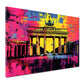 Wandbild Kunstwerk Städte Pop Art Berlin Brandenburger Tor