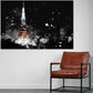 Wandbild Kunstwerk Städte Tokio Tower Nachtaufnahme Skyline Lichtspiel