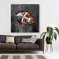 Street Art Football, Sport Wandbild Kunstwerk