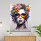 Street Art Gesicht Frau Pop Art Wandbild Kunstwerk