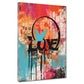 Street Art LOVE Colour Style Wandbild Kunstwerk