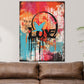 Street Art LOVE Colour Style Wandbild Kunstwerk