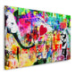 Street Art Love is the Answer Wandbild Kunstwerk