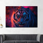 Wandbild Kunstwerk Tigerporträt ausdrucksstark und kraftvoll