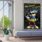 Pop Art Urbanes Motiv mit Maus Wandbild Kunstwerk