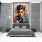 Abstrakt Elvis Style Wandbild Kunstwerk