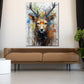 Abstrakt Hirsch Pop Art Wandbild Kunstwerk