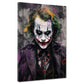 Joker frontal Colour Style abstrakt Wandbild Kunstwerk