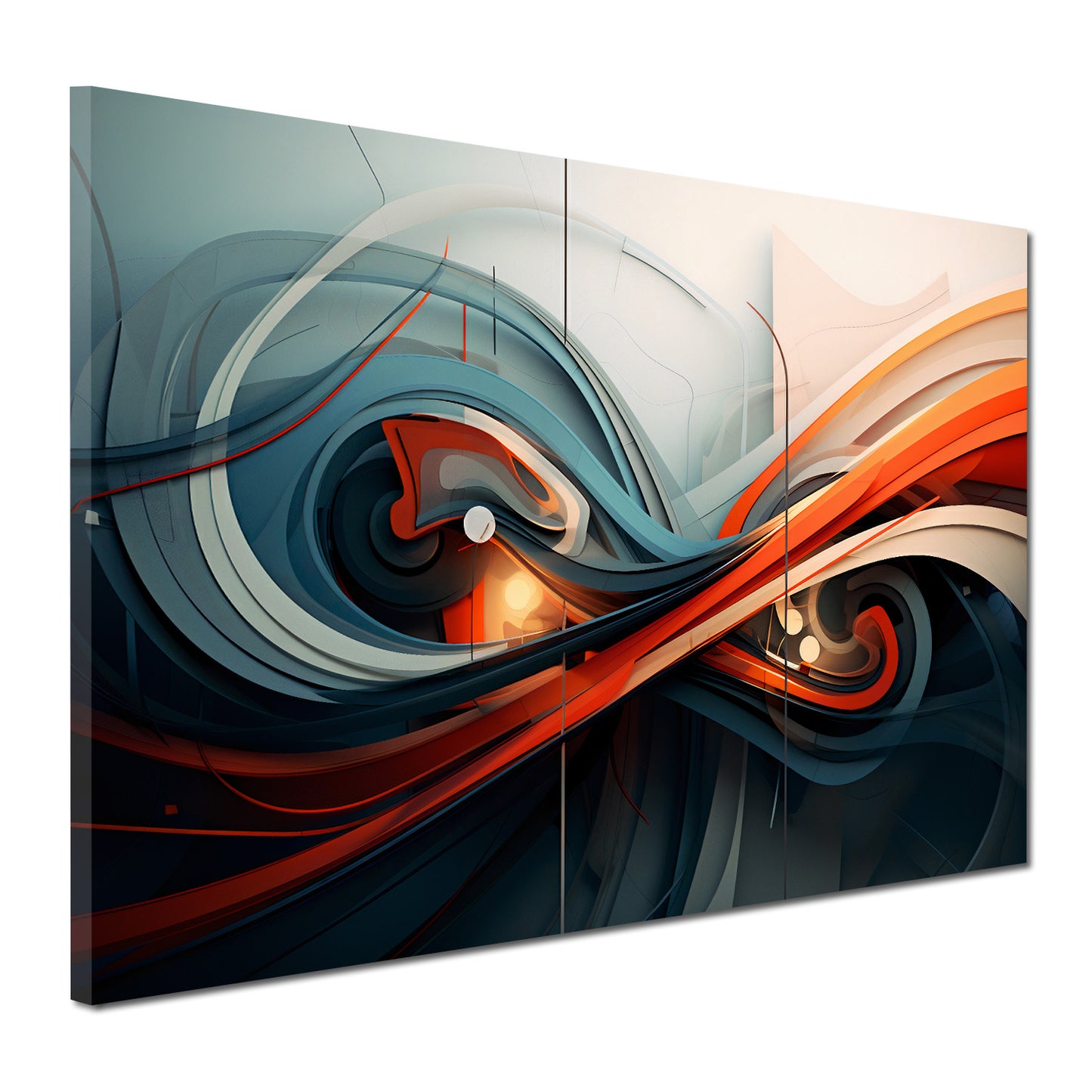 Abstrakt Linien Unendlichkeit Wandbild Kunstwerk