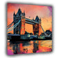 Wandbild Kunstwerk abstrakt London Tower Bridge Stadt Panorama Pop Art