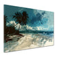 Abstrakt Strand Palm Beach Wandbild Kunstwerk