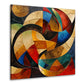Wandbild Kunstwerk abstrakt bunte geometrische Formen