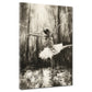 Wandbild Kunstwerk abstrakt elegante Ballerina in monochromen Farben