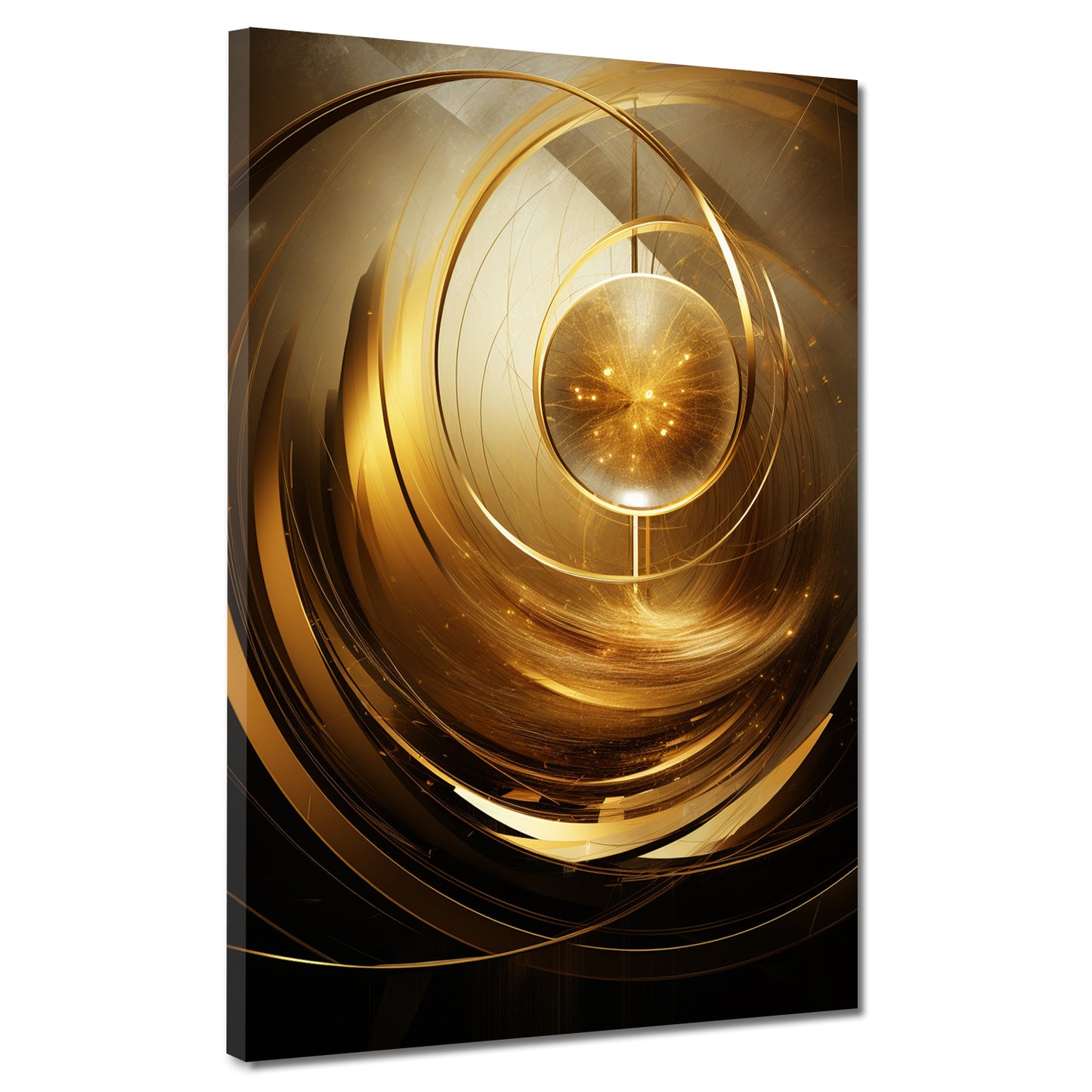 Abstrakte Kunst Gold Wandbild Kunstwerk