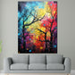 Modern Baum im Winter abstrakt Wandbild Kunstwerk