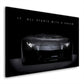 Motivation Sportwagen Black Style, Zitat Wandbild Kunstwerk